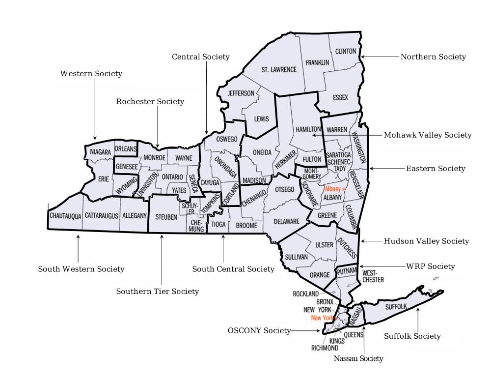 Local Societies Map Local Societies Map